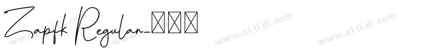 Zapfk Regular字体转换